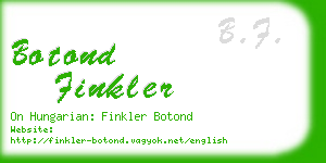 botond finkler business card